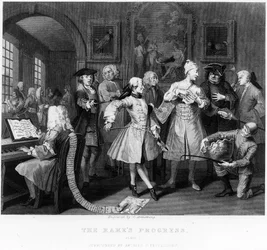 Le Lever du Débauché, planche II, de 