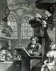 La congrégation endormie, 1736