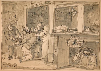 Dessin inutilisé pour Industry and Idleness, 1747