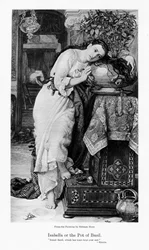 Isabella et le pot de basilic, vers 1867