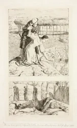 My Beautiful Lady (en haut) ; Of My Lady in Death (en bas), frontispice de The Germ, No. 1