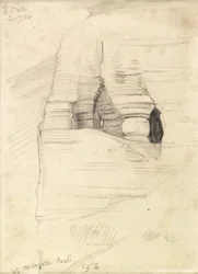 Rochers à Wady Zuara, la mer Morte, 1854