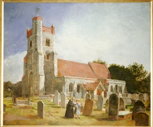 La vieille église, Ewell, 1847