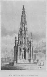 Monument de Sir Walter Scott, vers 1849-1853