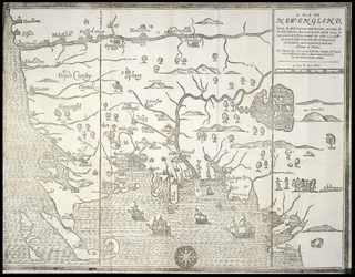Une carte de la Nouvelle-Angleterre, de 