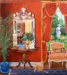 Couloir rouge (style victorien)