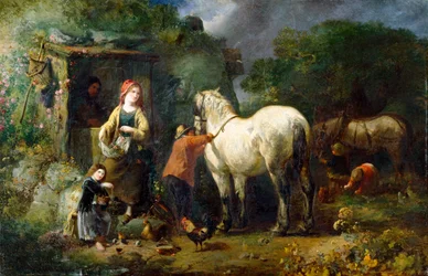 Le vieux cheval de charrette