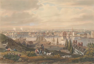 Baltimore depuis Federal Hill, publié en 1831