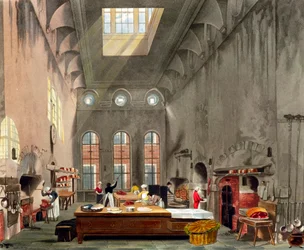 Cuisine, palais de St James, Londres, 1819