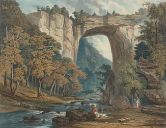 Vue du pont naturel, 1835
