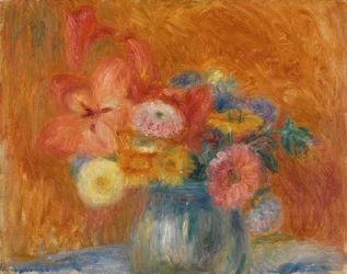 Bol vert de fleurs