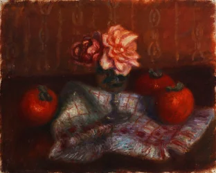 Roses et kakis