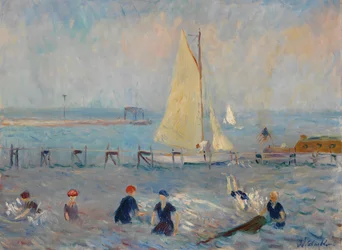 Paysage marin avec six baigneurs, Bellport