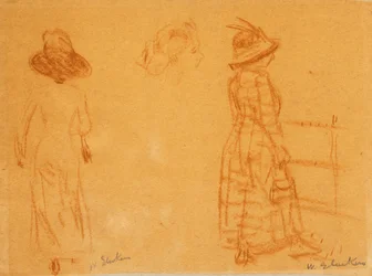 Deux femmes et tête de femme