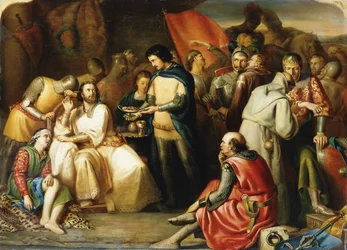 Scène dans la tente d