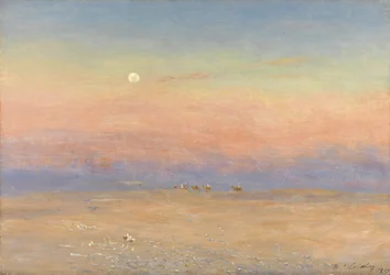 Caravane dans le désert, 1900