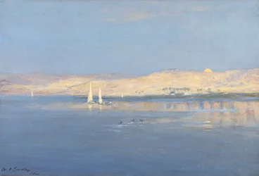 Lever de lune sur le Nil, 1900