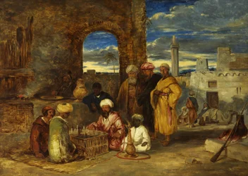 Arabes jouant aux échecs