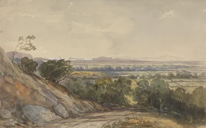 Cleeve, Somerset, avec la baie de Bridgewater au loin