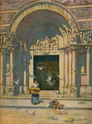 Lumière du soleil sur St. Bartholomew