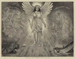 Angleterre et Amérique, une allégorie