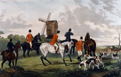 Rassemblement pour la chasse au renard