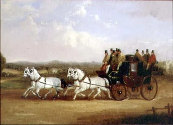 Le carrosse de Brighton sur la route ouverte