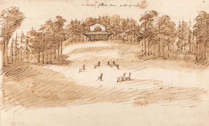 Conception pour un pavillon dans un parc à cerfs