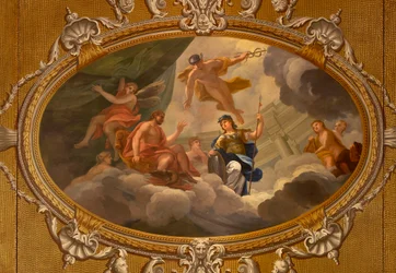 Le plafond de la galerie du roi, Palais de Kensington
