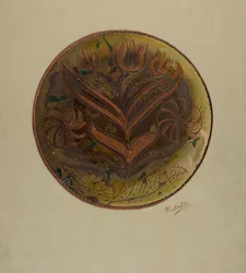 Assiette allemande de Pennsylvanie, vers 1937