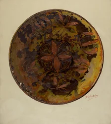 Assiette allemande de Pennsylvanie
