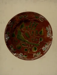 Assiette allemande de Pennsylvanie, vers 1938