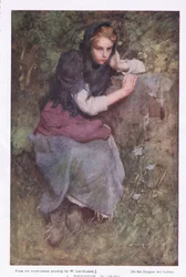 Une jeune fille pensive, du 