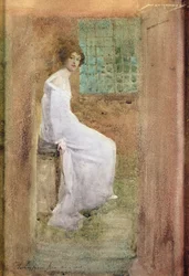 Dame en blanc
