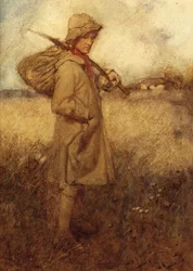 Homme portant ses possessions