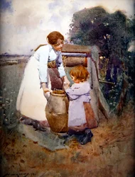 Deux filles au puits