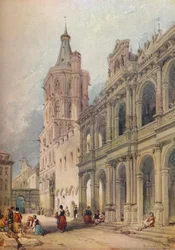 Hôtel de ville, Cologne, vers 1841