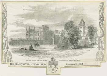 Draton Bassett - "Drayton Manor" : gravure sur bois