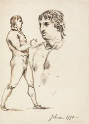 Portrait du pugiliste Johnson