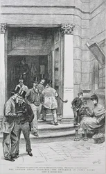 Entrée de la Bourse à Capel Court, 1891
