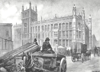 Le bureau des archives, Fetter Lane, 1891