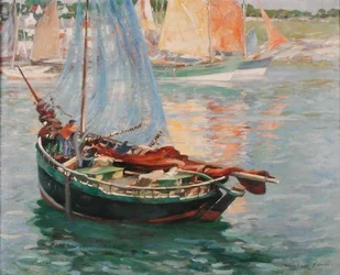 Concarneau, Séchage des Filets, vers 1920