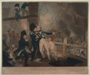La bataille de Trafalgar et la mort de Nelson, 1806