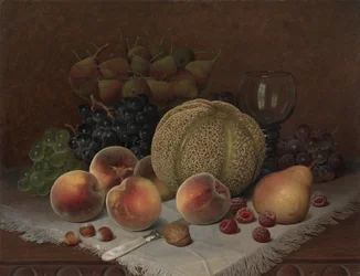 Nature morte avec cantaloup, vers 1880