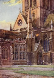Entrée de la Chapelle de St Johns College depuis la Première Cour