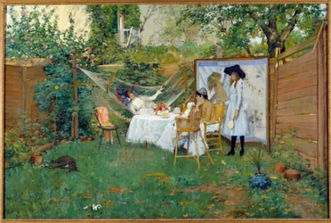 Petit déjeuner en plein air vers 1888