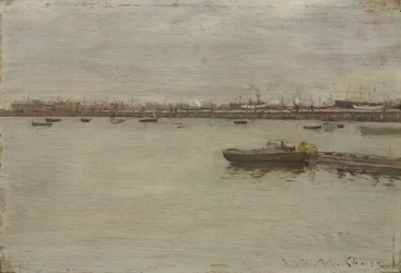 Jour gris sur la baie, vers 1886