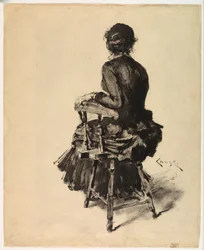Femme assise