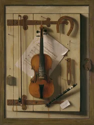 Nature morte, violon et musique