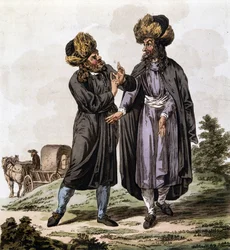 Juifs polonais, gravure du livre « Le Costume des États héréditaires de la Maison d